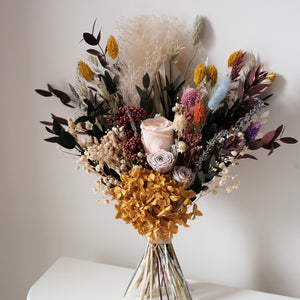 Bridal Bouquet-Rainbow | Bridal Bouquet | Dried flower bouquet | Boho Wedding | Dried Flowers | Preserved Flowers | Wedding Flowers