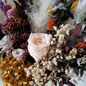 Bridal Bouquet-Rainbow | Bridal Bouquet | Dried flower bouquet | Boho Wedding | Dried Flowers | Preserved Flowers | Wedding Flowers