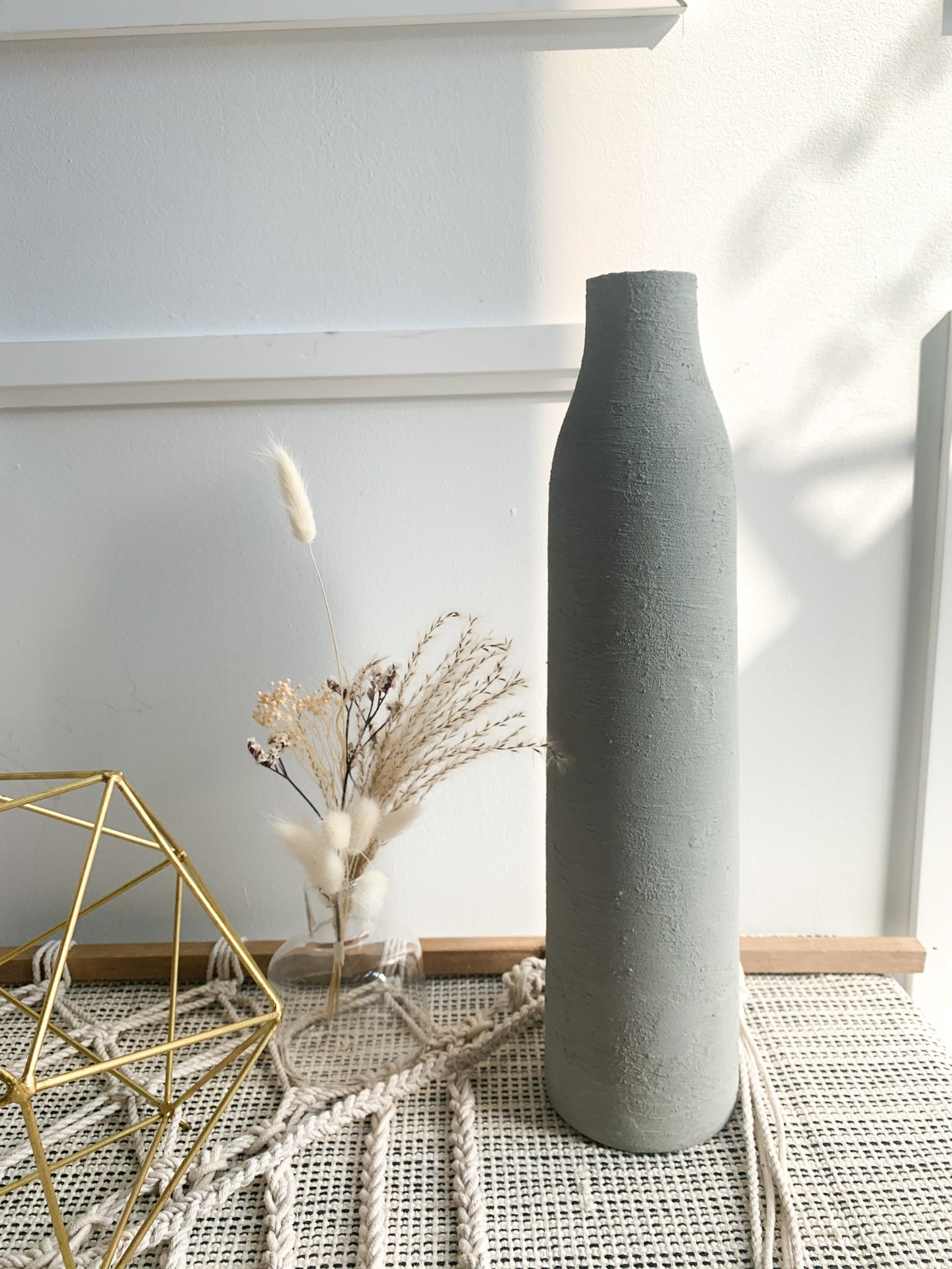 Concrete Sirca - Tall Glass Vase
